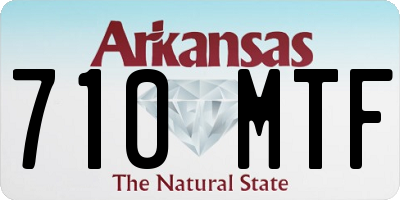 AR license plate 710MTF
