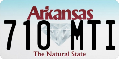 AR license plate 710MTI