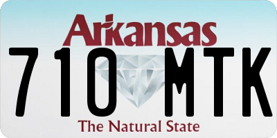 AR license plate 710MTK