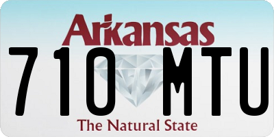 AR license plate 710MTU