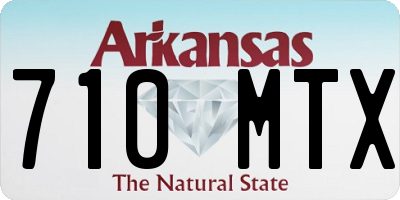 AR license plate 710MTX