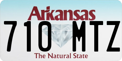 AR license plate 710MTZ