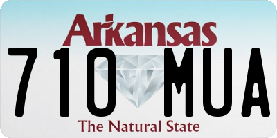 AR license plate 710MUA