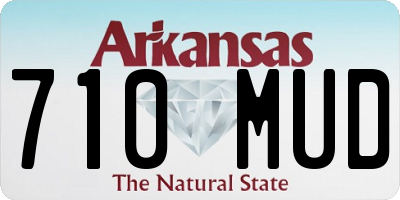 AR license plate 710MUD