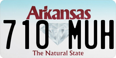 AR license plate 710MUH