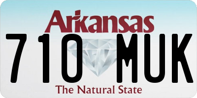 AR license plate 710MUK