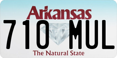 AR license plate 710MUL