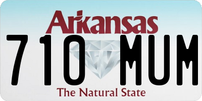 AR license plate 710MUM