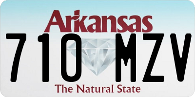 AR license plate 710MZV