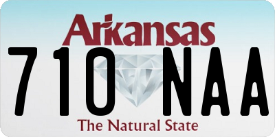 AR license plate 710NAA