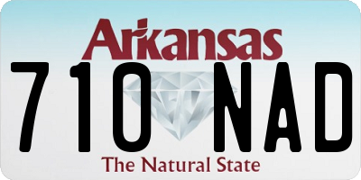 AR license plate 710NAD