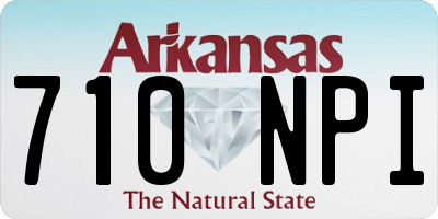 AR license plate 710NPI