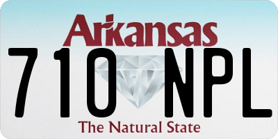 AR license plate 710NPL
