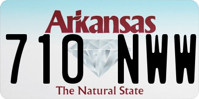 AR license plate 710NWW