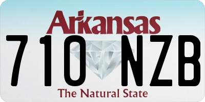 AR license plate 710NZB