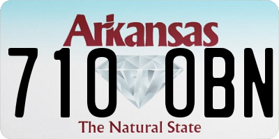 AR license plate 710OBN