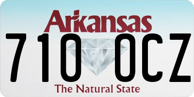 AR license plate 710OCZ