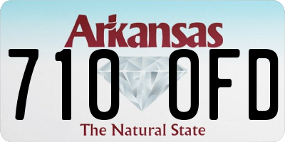 AR license plate 710OFD