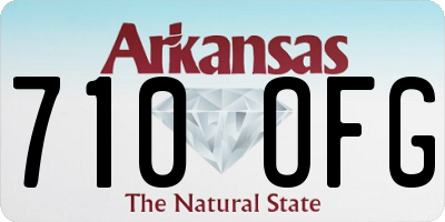 AR license plate 710OFG
