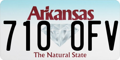 AR license plate 710OFV