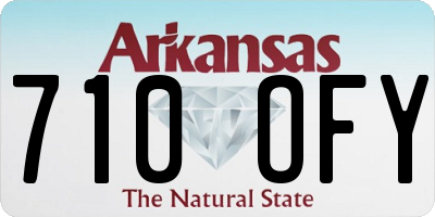 AR license plate 710OFY