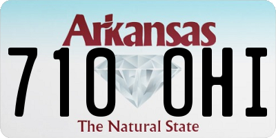 AR license plate 710OHI