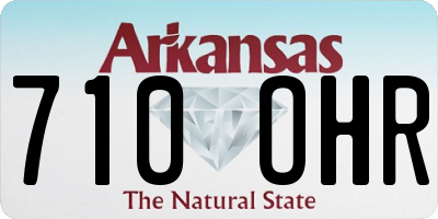 AR license plate 710OHR