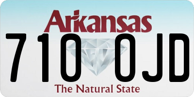 AR license plate 710OJD