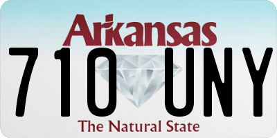 AR license plate 710UNY