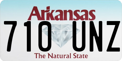 AR license plate 710UNZ