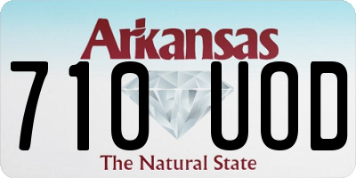 AR license plate 710UOD