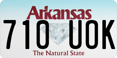 AR license plate 710UOK
