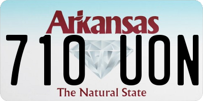 AR license plate 710UON