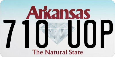 AR license plate 710UOP