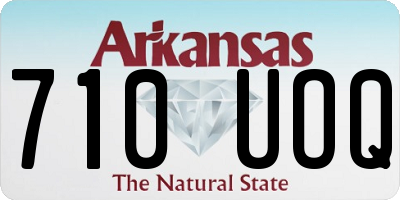 AR license plate 710UOQ