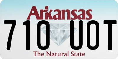 AR license plate 710UOT