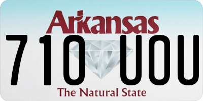 AR license plate 710UOU