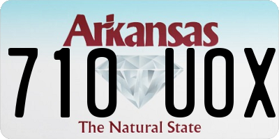 AR license plate 710UOX