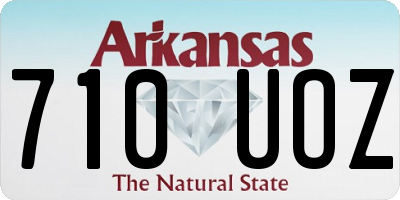 AR license plate 710UOZ
