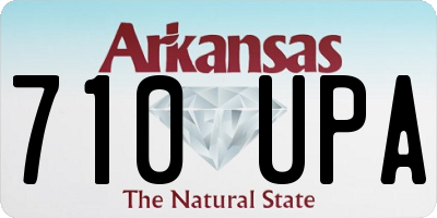 AR license plate 710UPA
