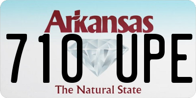 AR license plate 710UPE