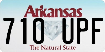 AR license plate 710UPF