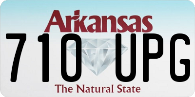 AR license plate 710UPG
