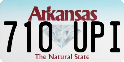 AR license plate 710UPI