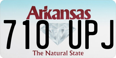 AR license plate 710UPJ