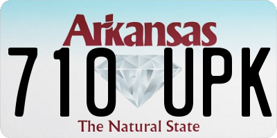 AR license plate 710UPK