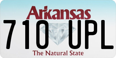 AR license plate 710UPL