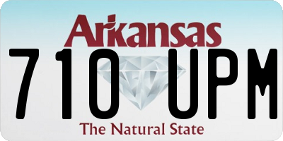 AR license plate 710UPM