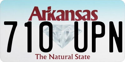 AR license plate 710UPN