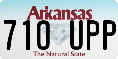 AR license plate 710UPP